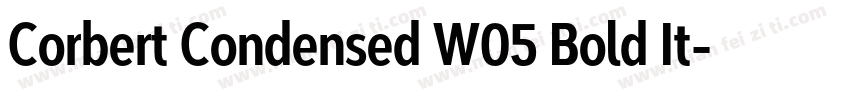 Corbert Condensed W05 Bold It字体转换